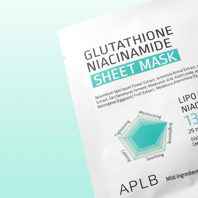 glutathione-niacinamide-sheet-mask-miioradong3 APLB Glutathione Niacinamide Sheet Mask (X10) - immagine 1