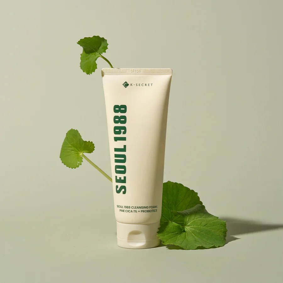k-secret-cleansing-foam-pine-cica-1+probiotics-miioradong-2 K-Secret Seoul 1988 Cleansing Foam: Pine Cica 1% + Probiotics 150ml - immagine 1